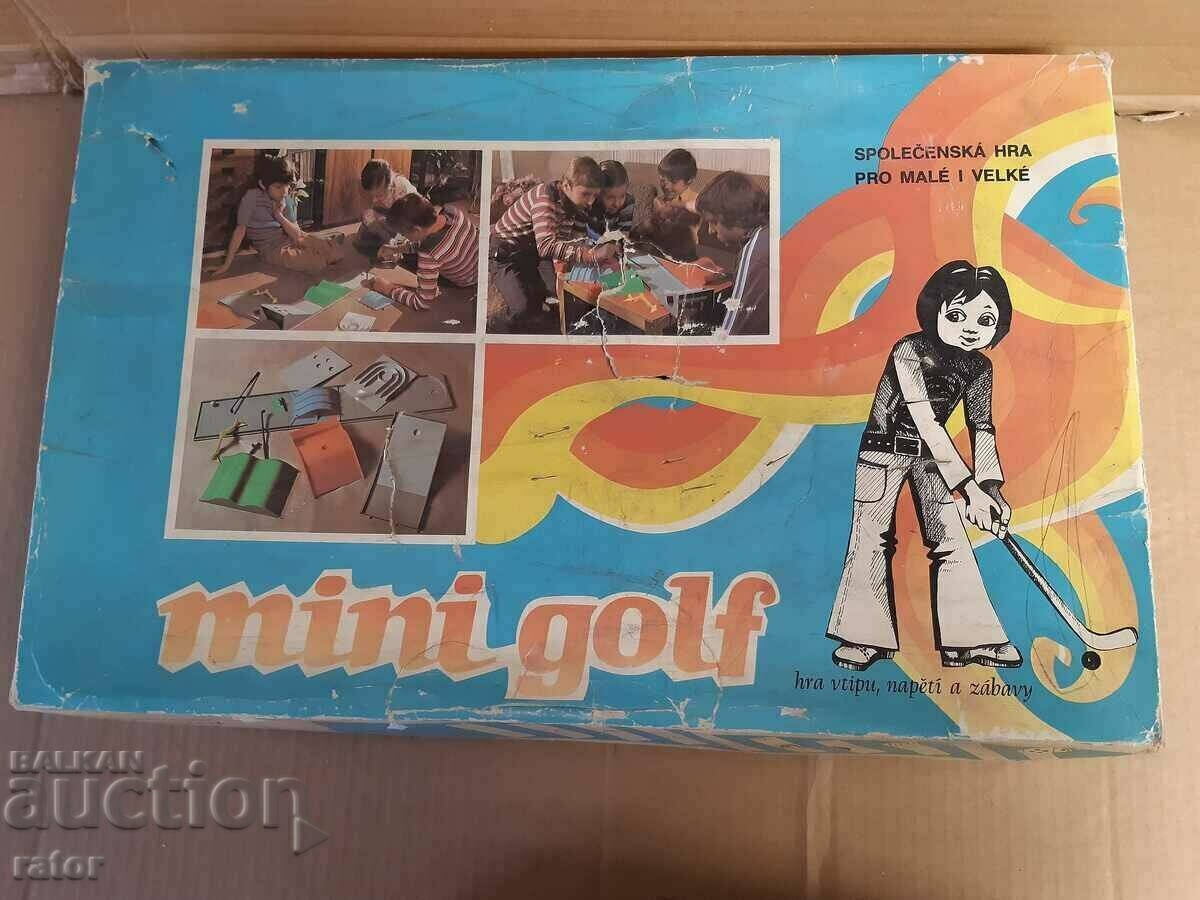 An old children's social game MINI GOLF - Czechoslovakia