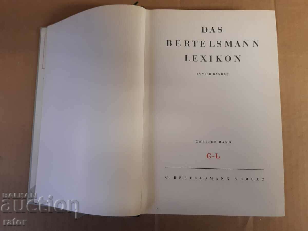 Enciclopedie, lexicon - DAS BERTELSMANN LEXIKON - Germania