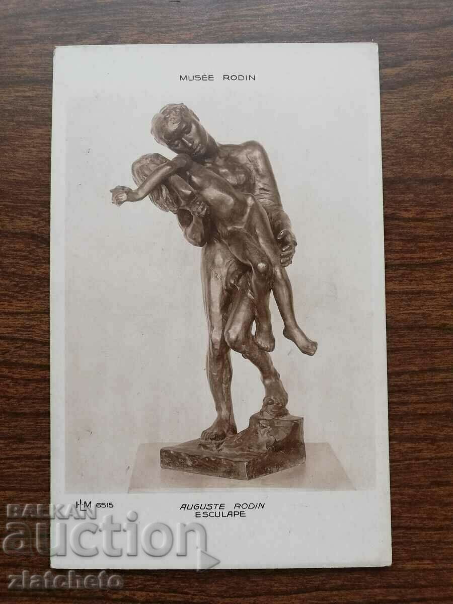 Carte poștală - Auguste Rodin, sculptură