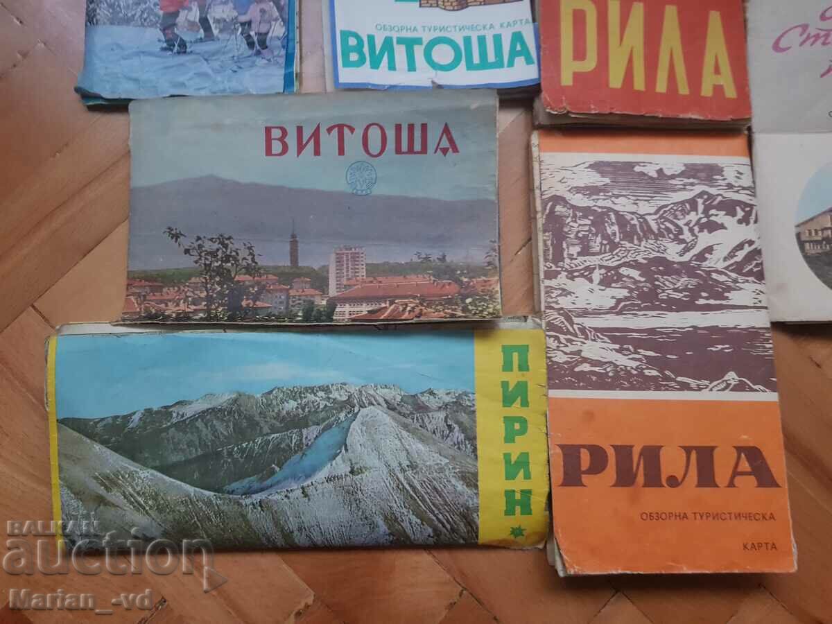 Δημοπρασία Παλιά τουριστικά φυλλάδια στο βουνό - 9 τεμάχια