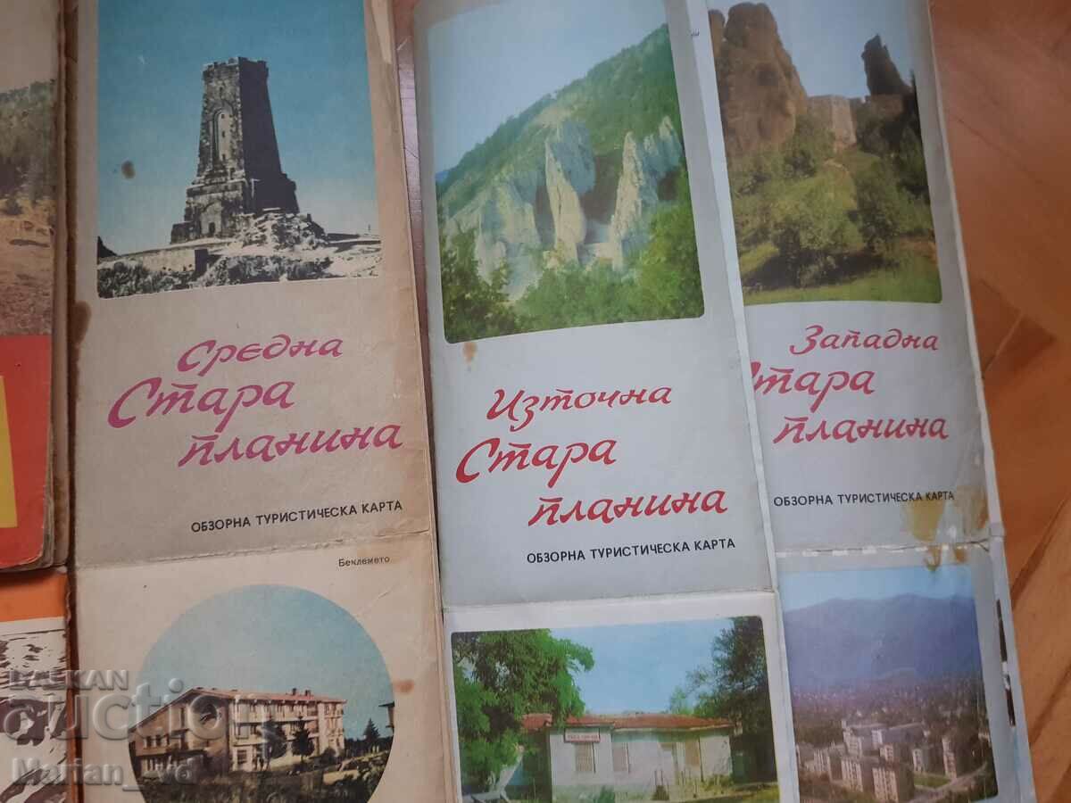 Παράδοση Παλιά τουριστικά φυλλάδια στο βουνό - 9 τεμάχια