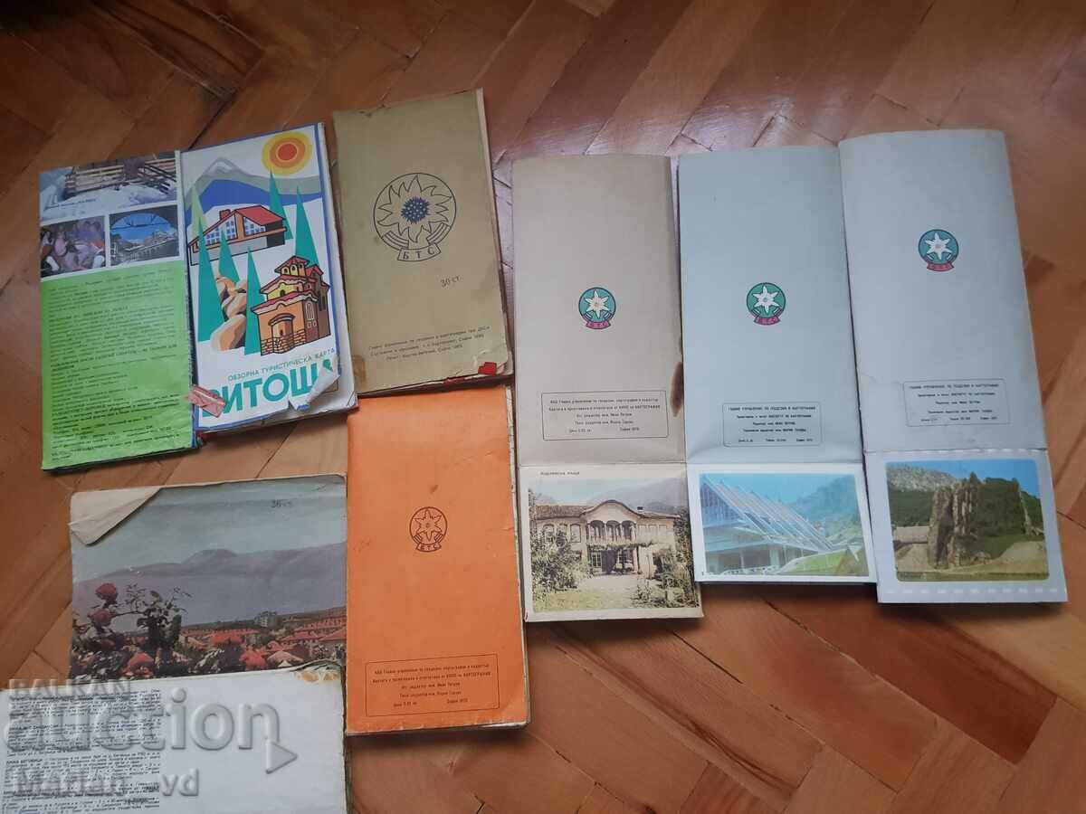 Παλιά τουριστικά φυλλάδια στο βουνό - 9 τεμάχια - 7