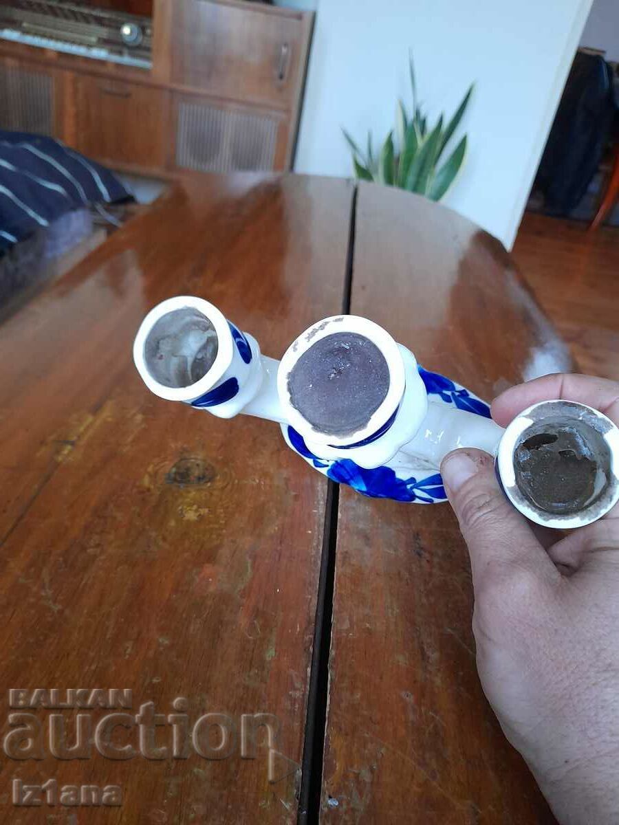 Sfeșnic vechi de porțelan - 6