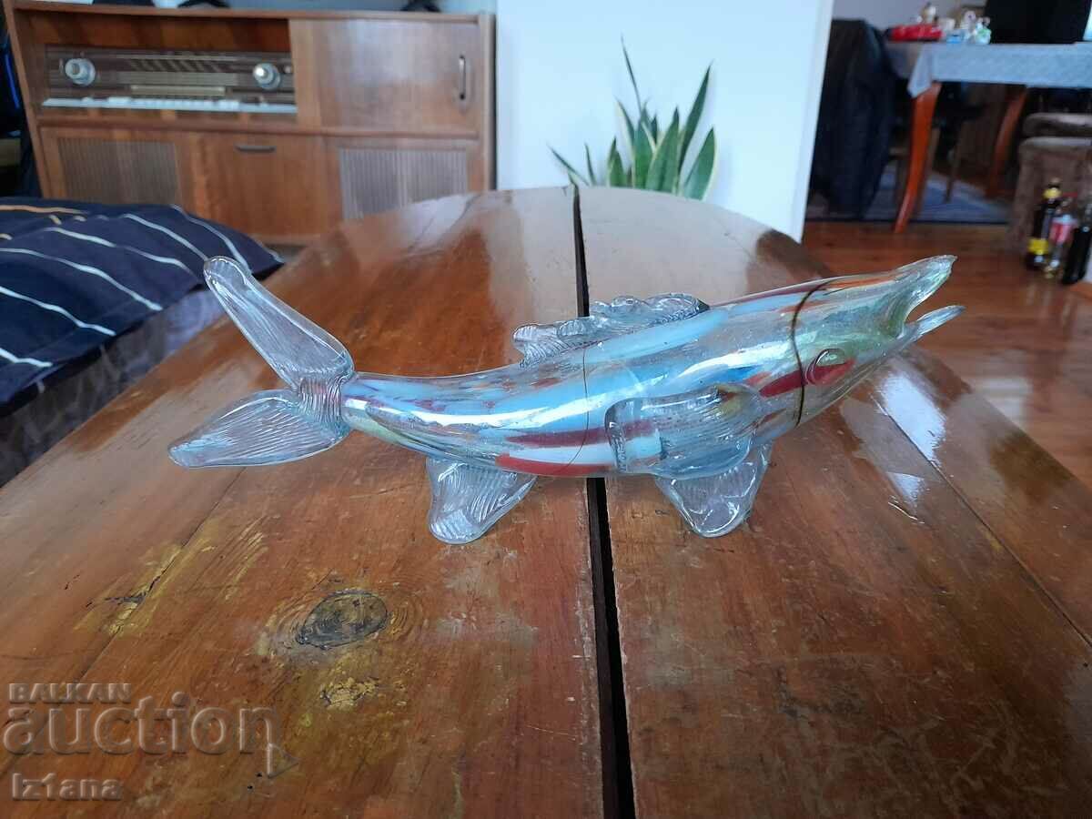 Figurină de sticlă, figurină, pește Figurină de sticlă, figurină, pește