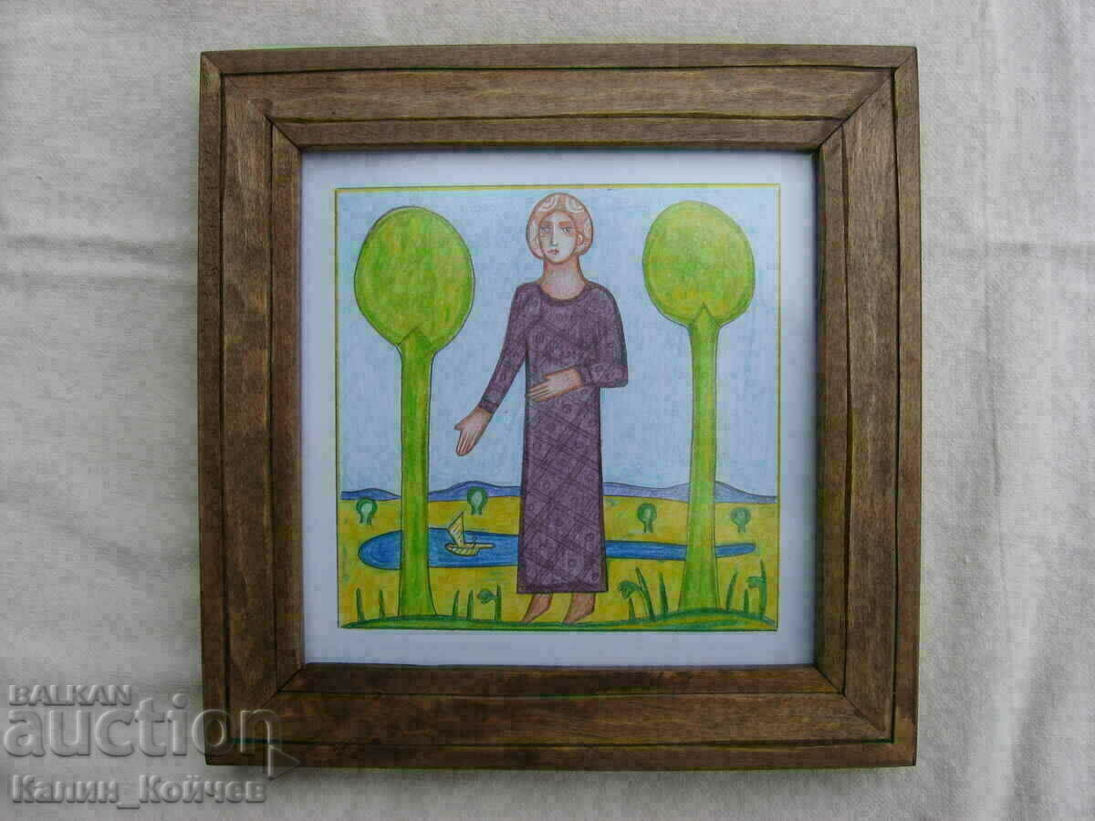 Auction "Water" - drawing with colored pencils Auction "Water" - drawing with colored pencils