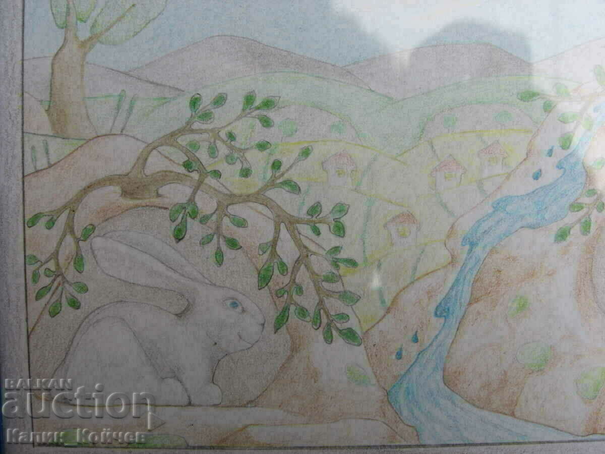"Water" - drawing with colored pencils - 5 "Water" - drawing with colored pencils - 5