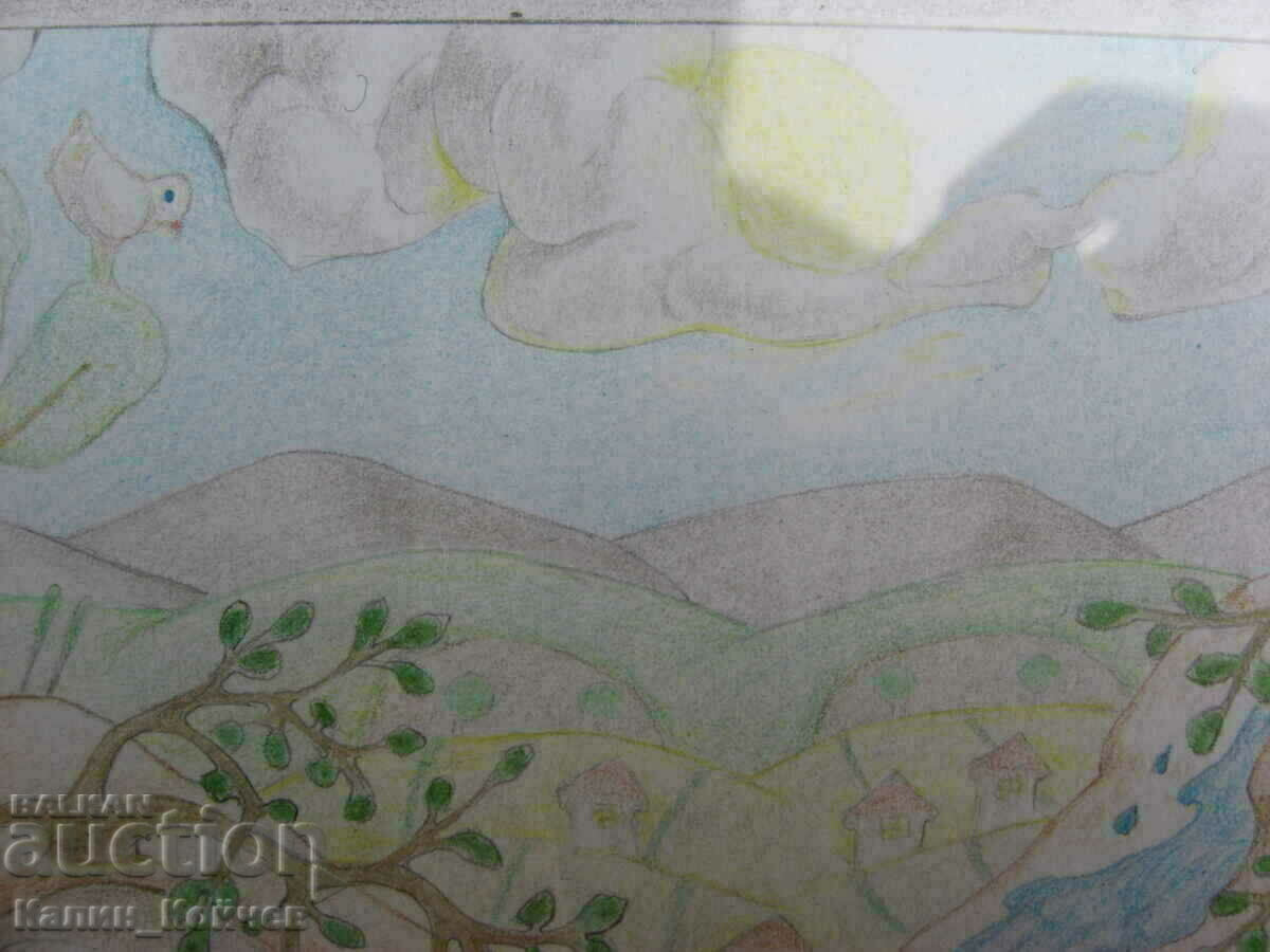 "Water" - drawing with colored pencils - 6 "Water" - drawing with colored pencils - 6