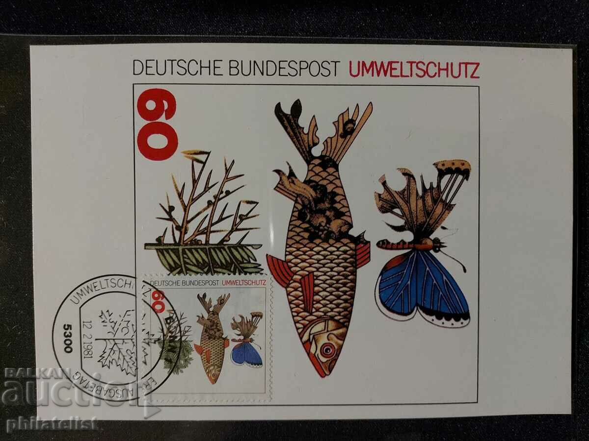 Poșta Germană - 1981 - Card Maximum