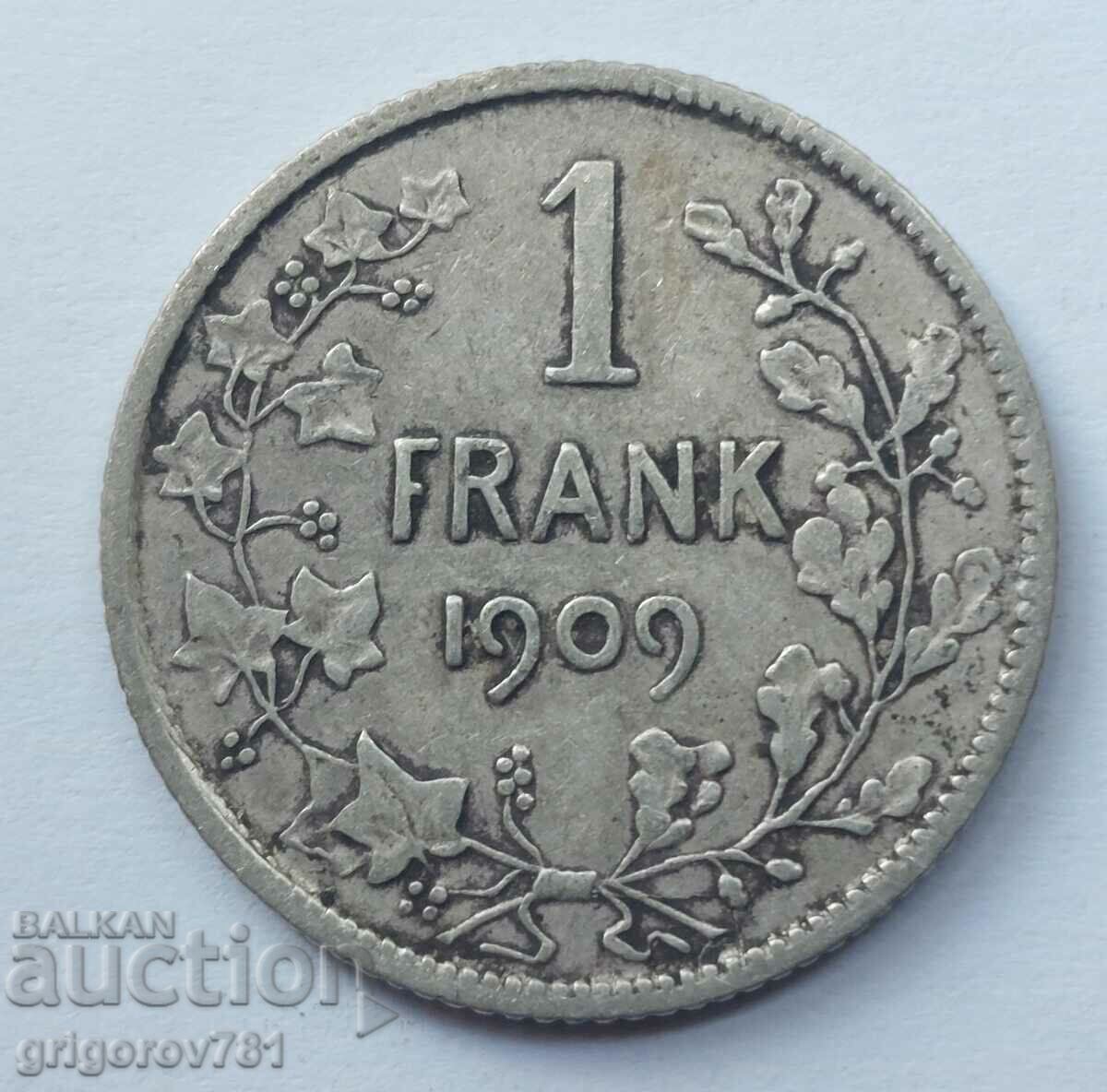 Ασημένιο 1 φράγκου Βέλγιο 1909 - ασημένιο νόμισμα #67 με τιμή € 12.78 | 25.00 BGN Ασημένιο 1 φράγκου Βέλγιο 1909 - ασημένιο νόμισμα #67 με τιμή € 12.78 | 25.00 BGN
