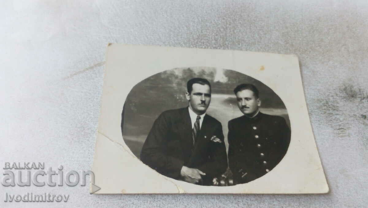 Photo Two men with mustaches 1937