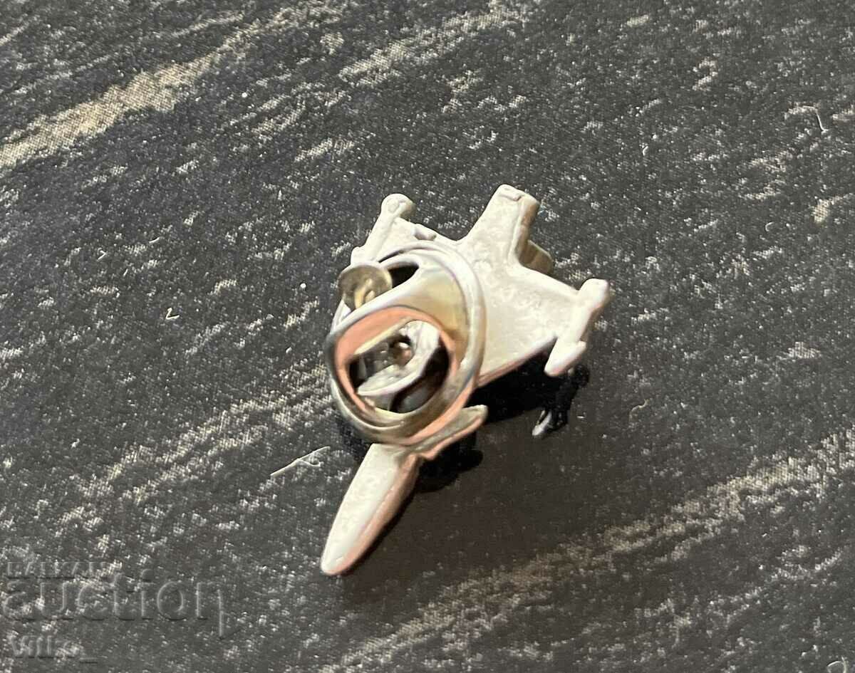 Fighter aircraft badge with price 1.95 BGN | € 1.00