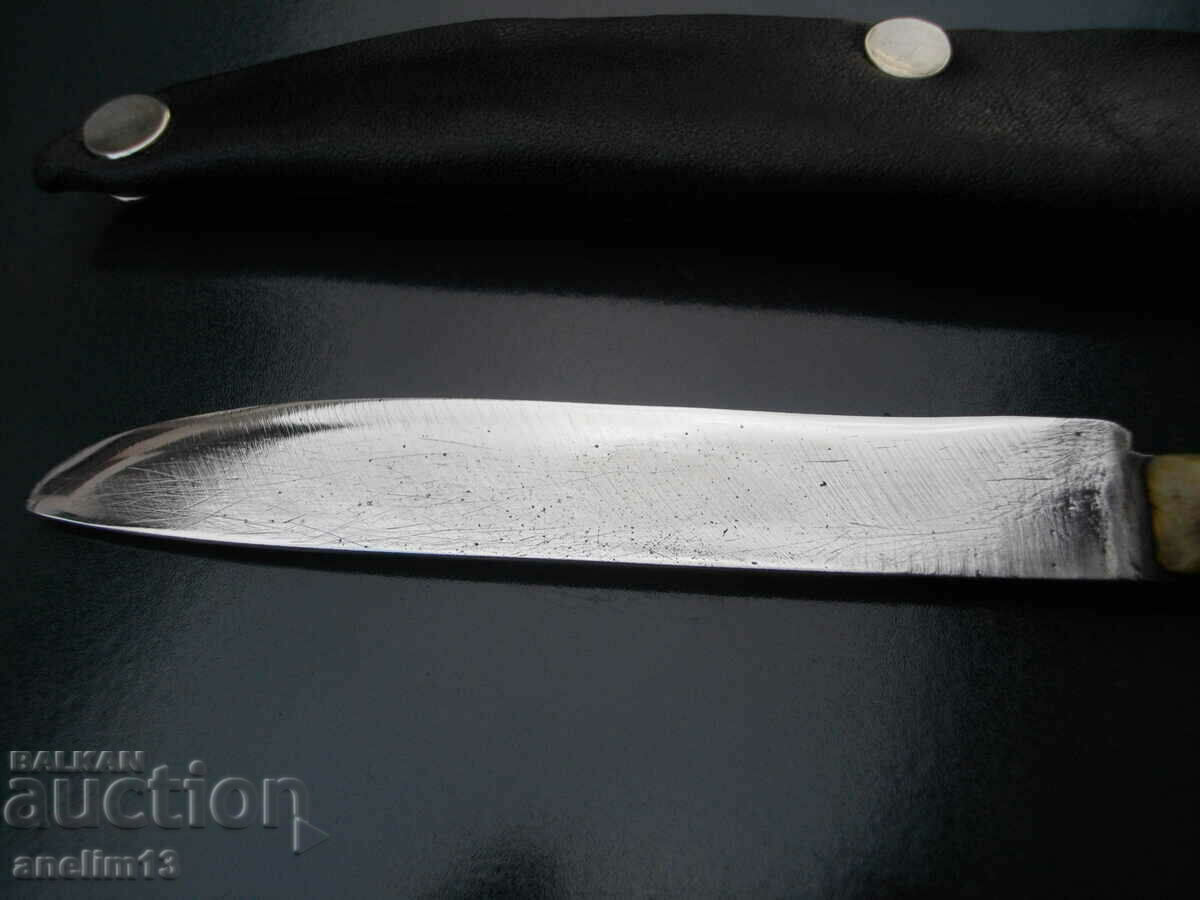 OLD BULGARIAN KNIFE STAINLESS CHIRENI BONE - 5