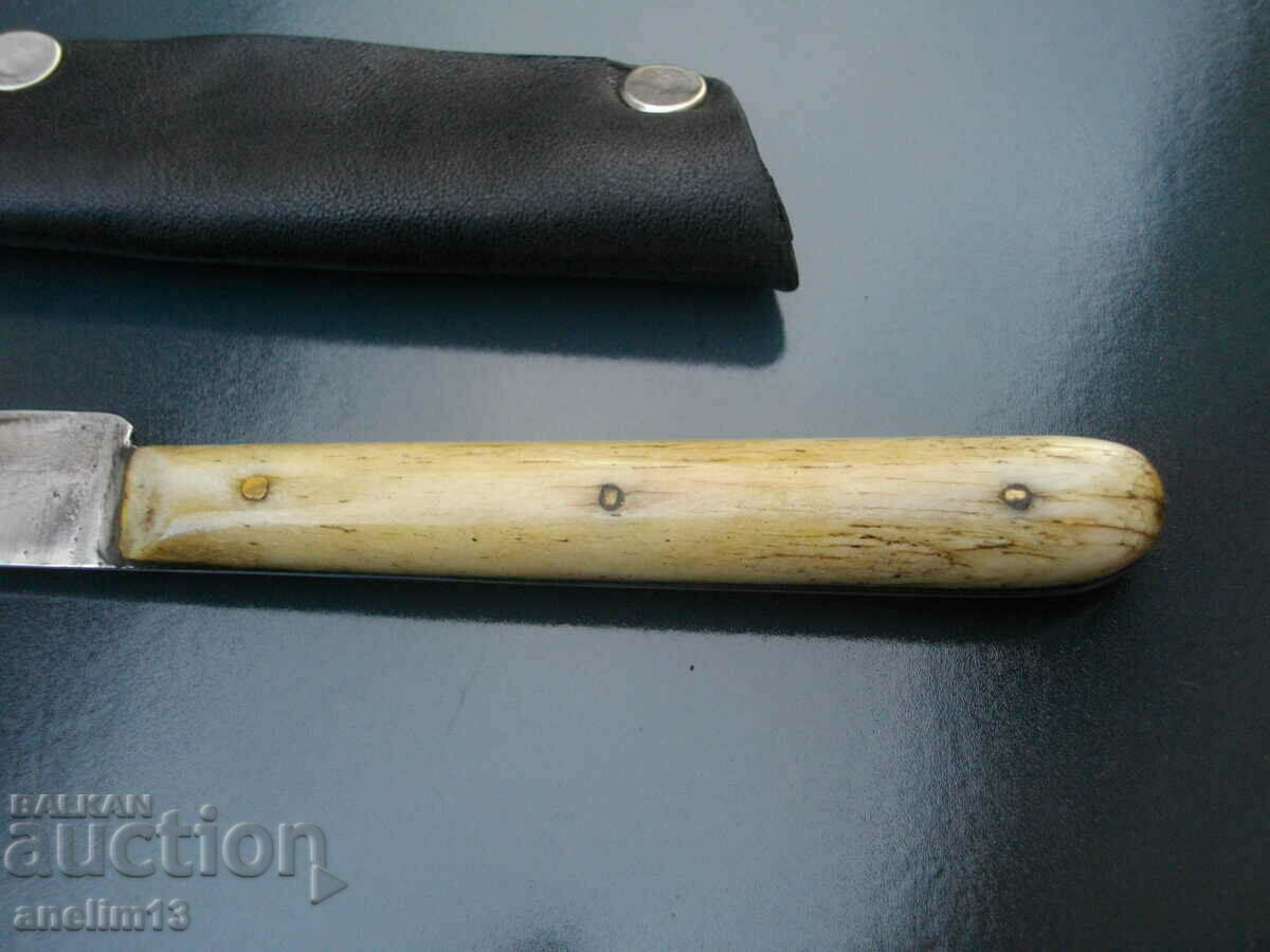 OLD BULGARIAN KNIFE STAINLESS CHIRENI BONE - 6