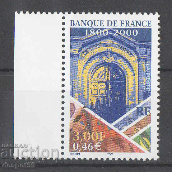 2000. Франция. 200-годишнината на Banque de France.