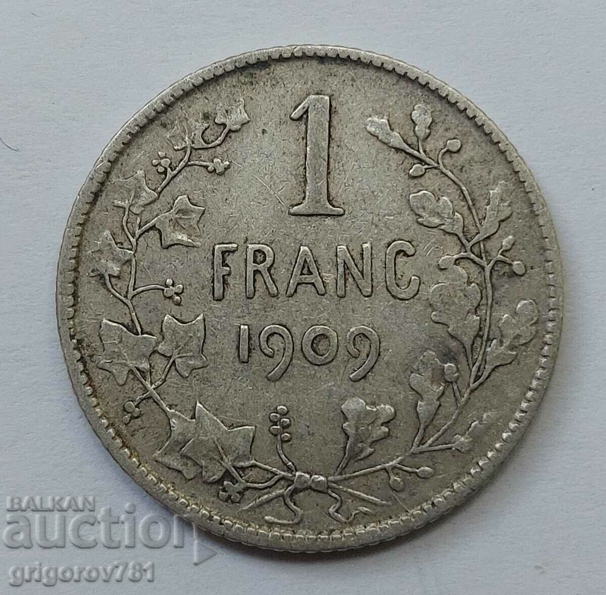 Ασημένιο 1 φράγκου Βέλγιο 1909 - ασημένιο νόμισμα #68 με τιμή € 12.78 | 25.00 BGN Ασημένιο 1 φράγκου Βέλγιο 1909 - ασημένιο νόμισμα #68 με τιμή € 12.78 | 25.00 BGN