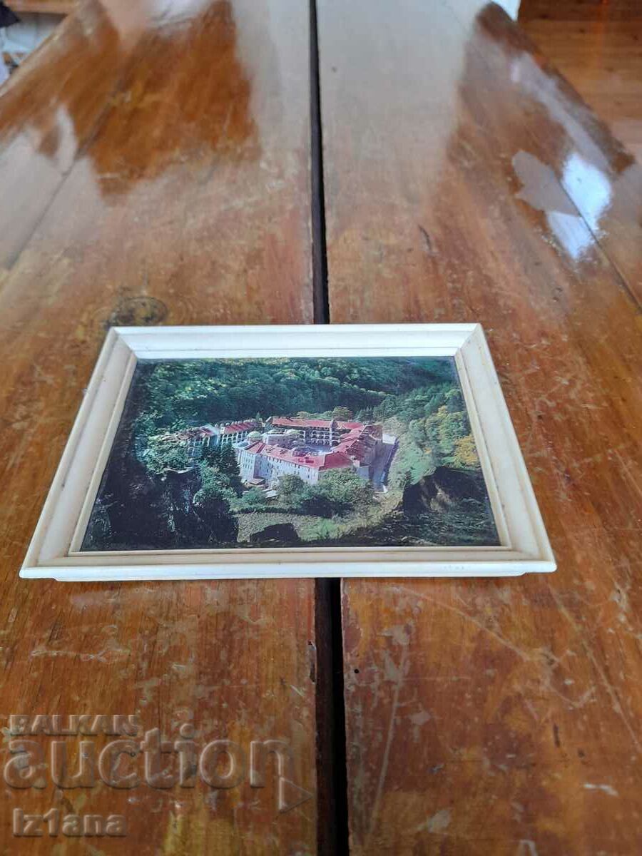 Old souvenir picture Rila Monastery