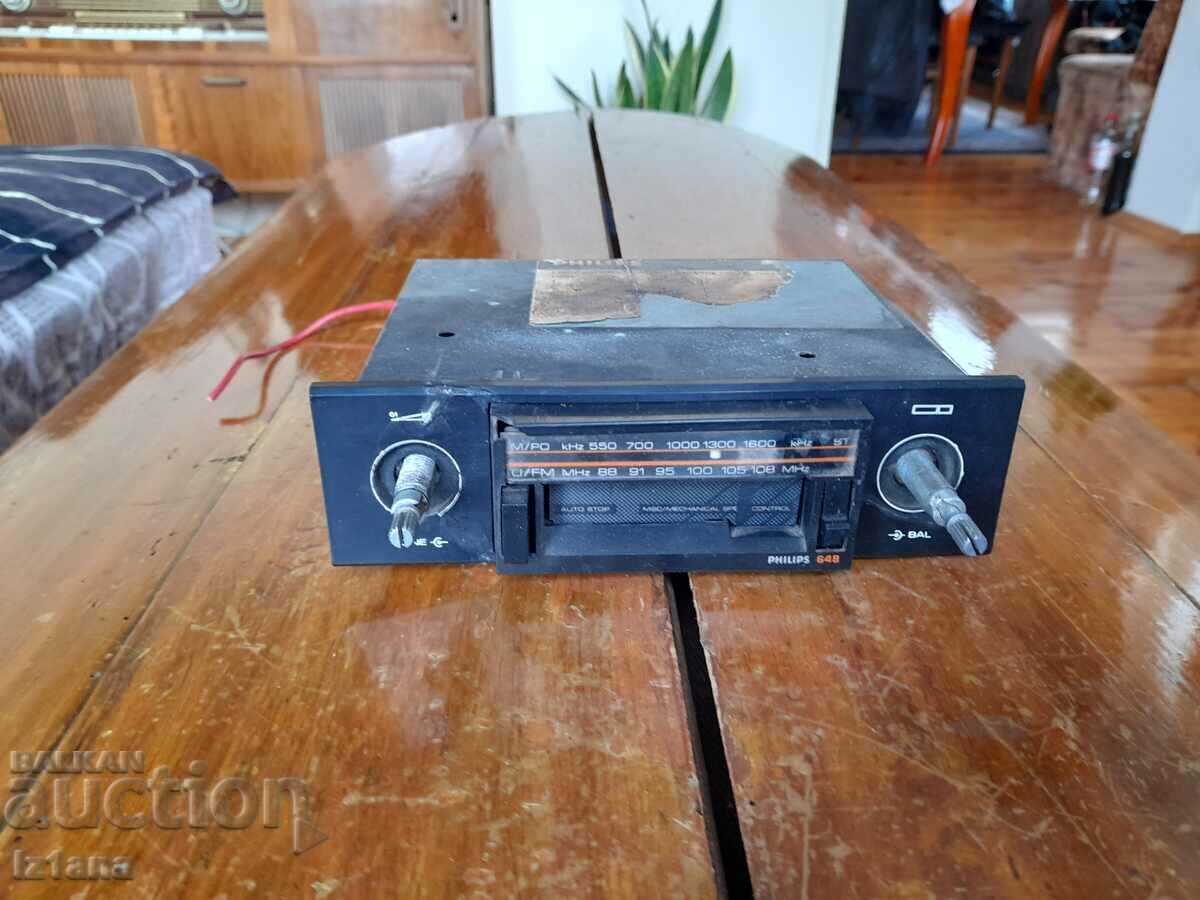 Old Auto Radio, Phillips Radio Cassette Player, PHILIPS