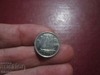 Канада 10 цента 2006 год Платноход Кораб