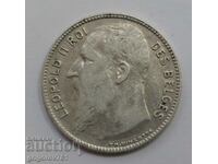 1 franc silver Belgium 1909 - silver coin #69