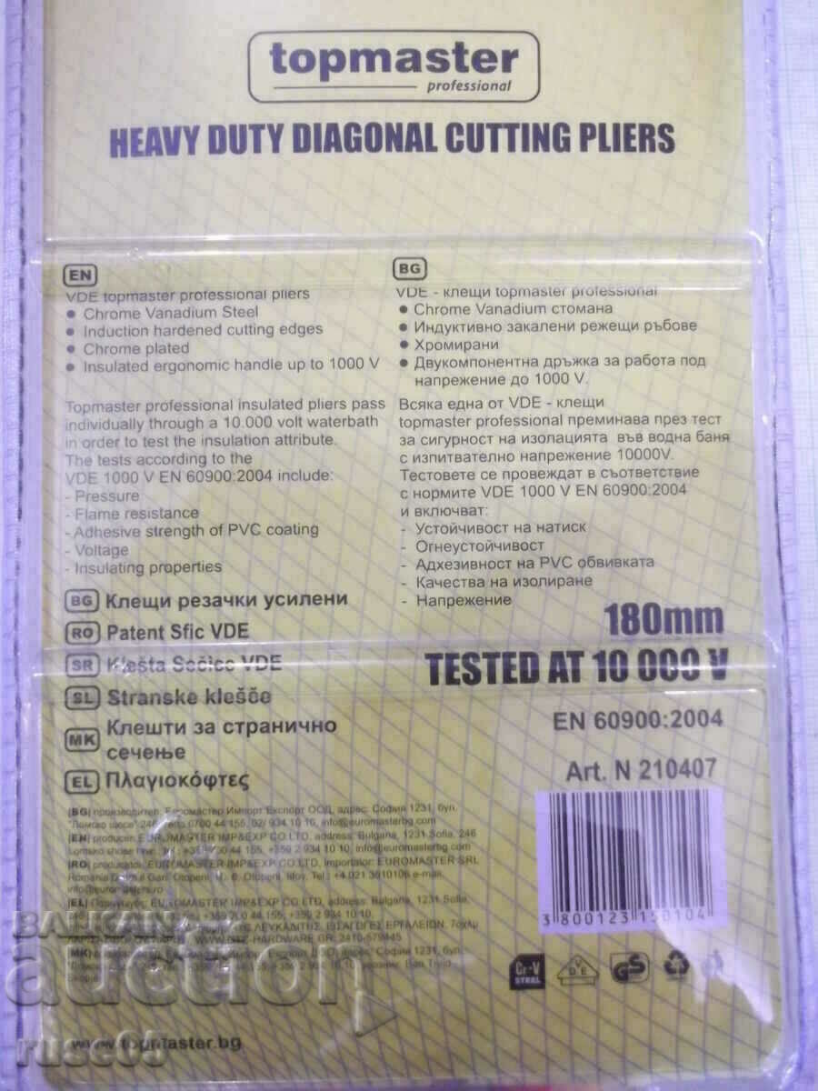 Cutting pliers "Topmaster-VDE 1000V Art.No.: 210407" reinforced new - 7