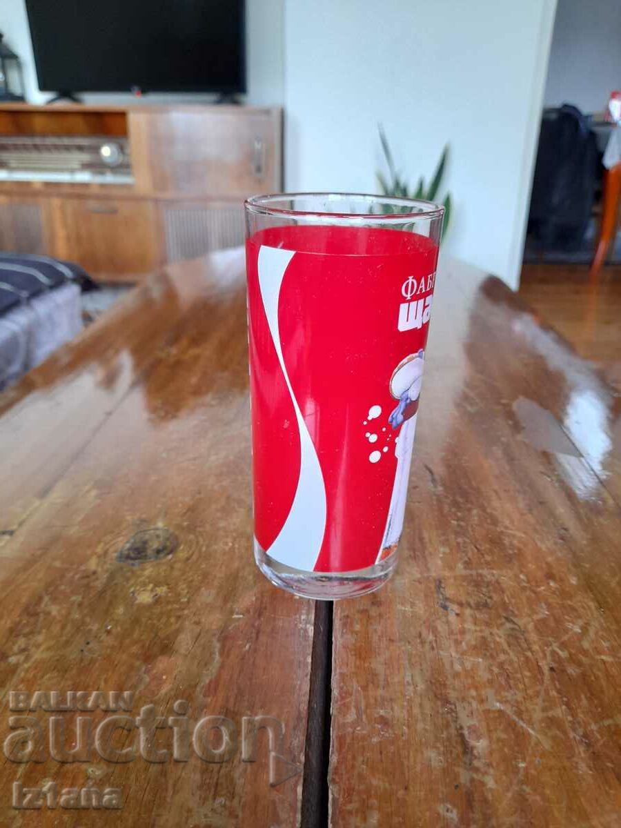 An old glass of Coca Cola, Coca Cola with price 22.00 BGN | € 11.25 An old glass of Coca Cola, Coca Cola with price 22.00 BGN | € 11.25