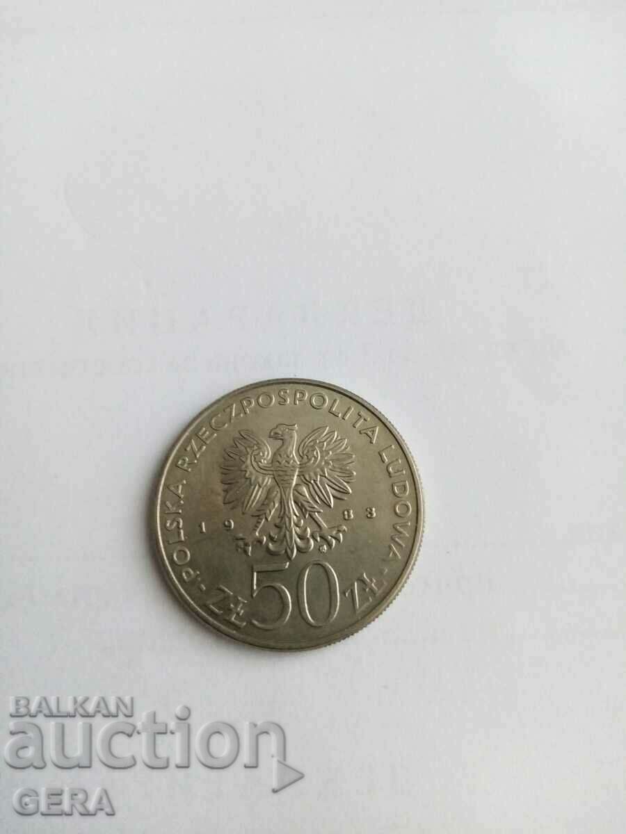 Coin 50 zlotys with price 15.00 BGN | € 7.67 Coin 50 zlotys with price 15.00 BGN | € 7.67