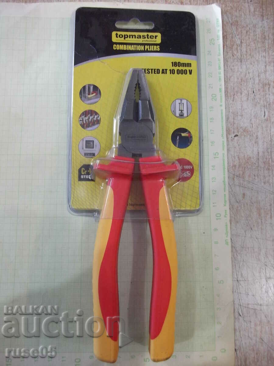 Pliers "Topmaster-VDE 1000V Art.No.: 210402" combined new