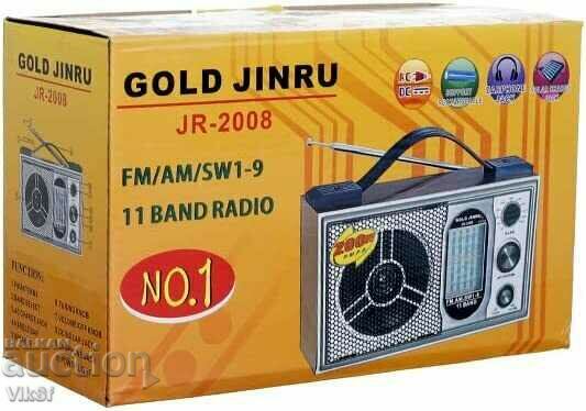 Delivery of Multiband radio GOLD JINRU JR - 2008 FM,TV, MW, SW