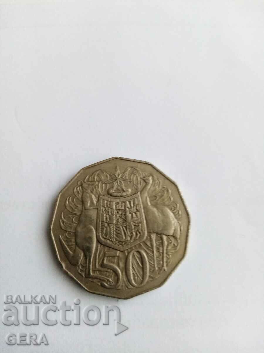 Monedă de 50 de cenți Australia cu preț 15.00 BGN | € 7.67 Monedă de 50 de cenți Australia cu preț 15.00 BGN | € 7.67