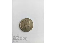 Монета 10 цента Фиджи