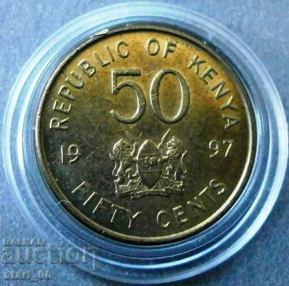 Kenya 50 cents 1997