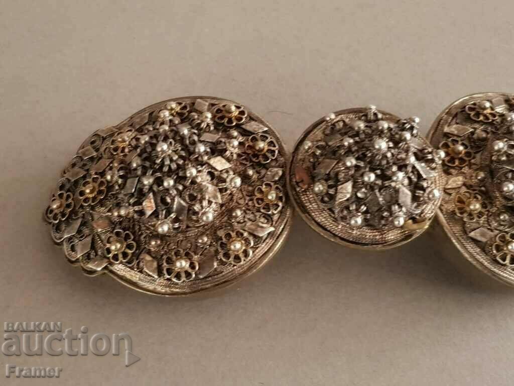 Delivery of Vazrozhdenski Silver pafti costume pafta FILIGRAN - TANNING Delivery of Vazrozhdenski Silver pafti costume pafta FILIGRAN - TANNING