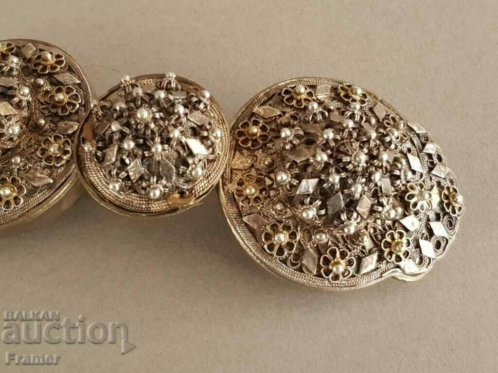 Vazrozhdenski Silver pafti costume pafta FILIGRAN - TANNING - 5