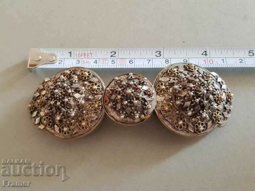 Vazrozhdenski Silver pafti costume pafta FILIGRAN - TANNING - 7