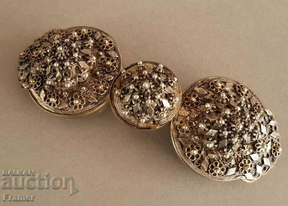 Vazrozhdenski Silver pafti costume pafta FILIGRAN - TANNING Vazrozhdenski Silver pafti costume pafta FILIGRAN - TANNING