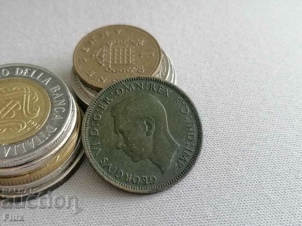 Coin - UK - 1/2 (half) penny | 1941 with price 2.50 BGN | € 1.28