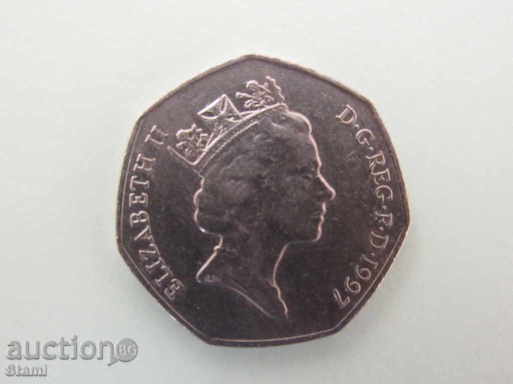 Auction 50 pence-UK, 1997, 90L Auction 50 pence-UK, 1997, 90L