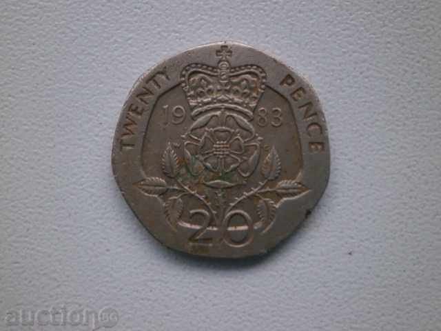 Auction 20 pence - Great Britain, 1983, 18L Auction 20 pence - Great Britain, 1983, 18L