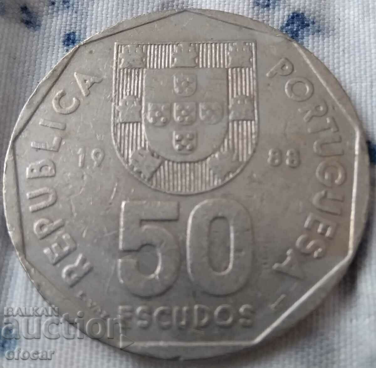 50 εσκούδος Πορτογαλίας 1988 με τιμή € 1.50 | 2.93 BGN