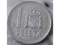 1 peseta Spania 1987 BZC