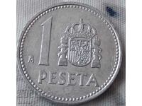 1 peseta Spain 1987