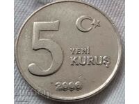 5 kuruş Turcia 2006 BZC