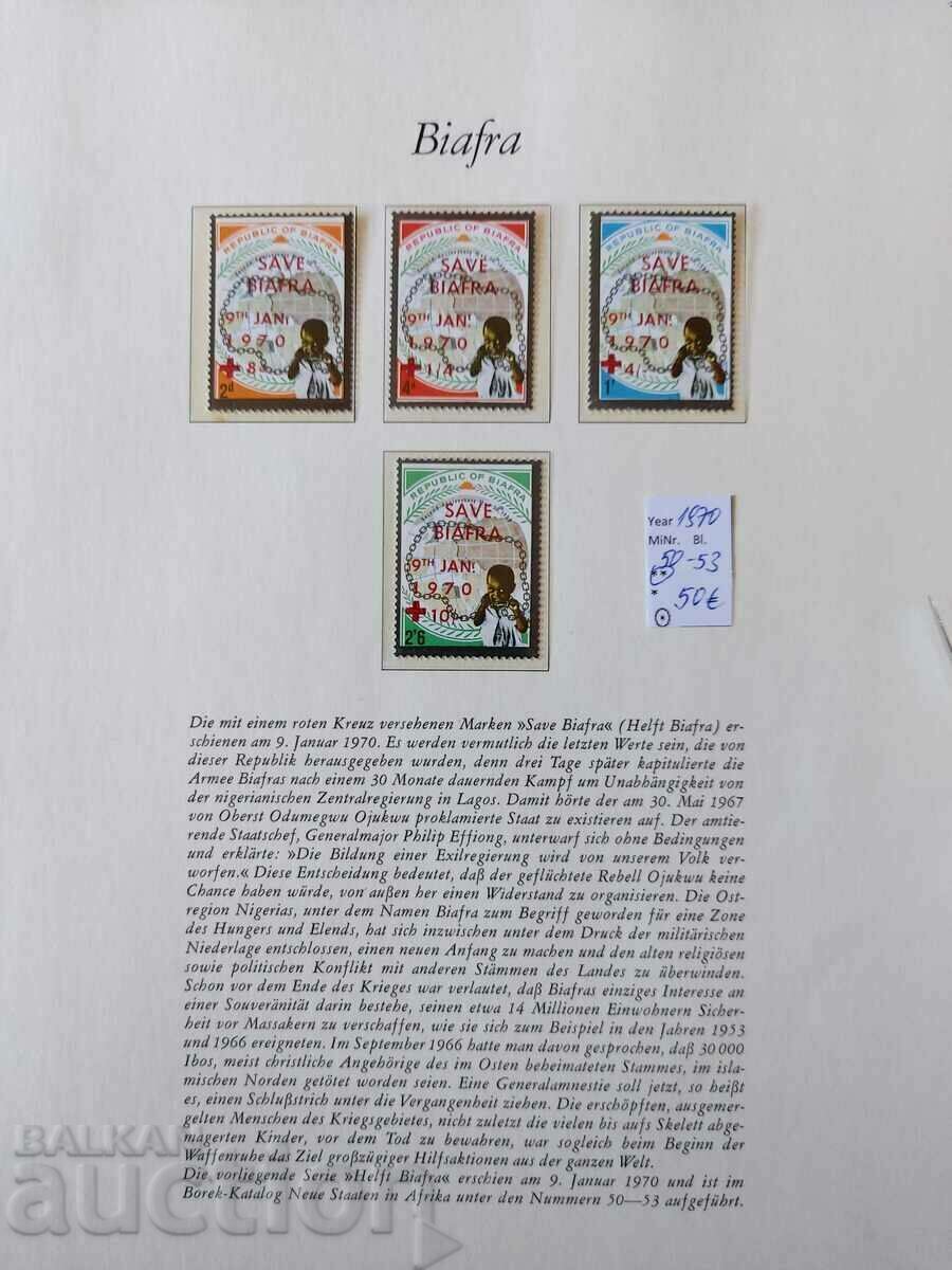 Biafra 1970 Πρόσφατα γραμματόσημα Υψηλή αξία καταλόγου με τιμή 20.00 BGN | € 10.23 Biafra 1970 Πρόσφατα γραμματόσημα Υψηλή αξία καταλόγου με τιμή 20.00 BGN | € 10.23