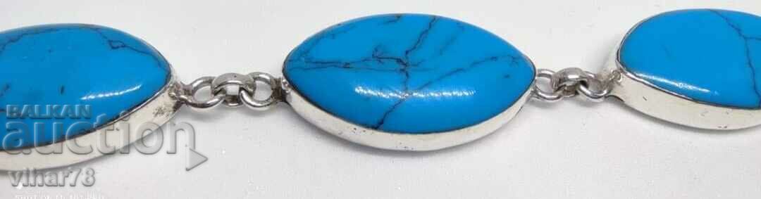 silver bracelet with turquoise - 5 silver bracelet with turquoise - 5