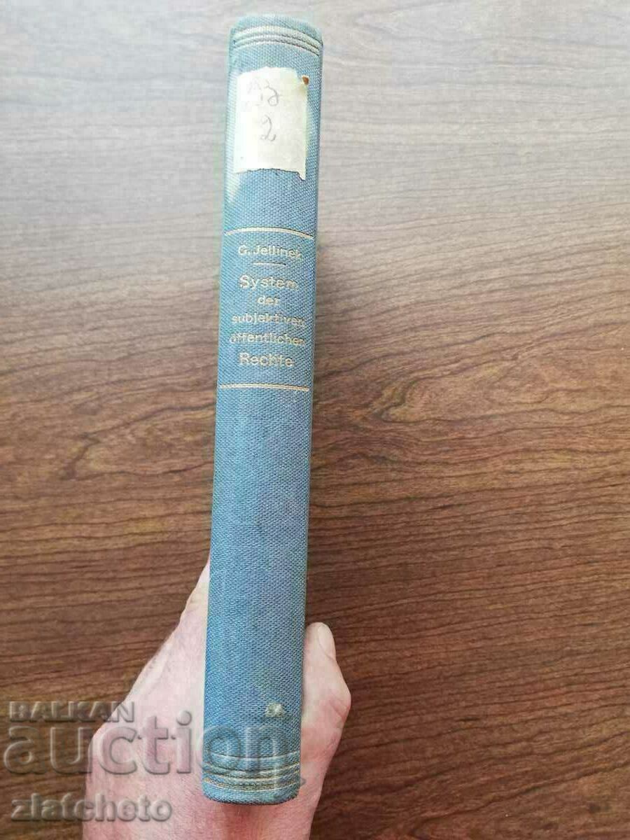 Licitație Georg Jellinek - System Der Subjektiven Offentlichen Rechte Licitație Georg Jellinek - System Der Subjektiven Offentlichen Rechte