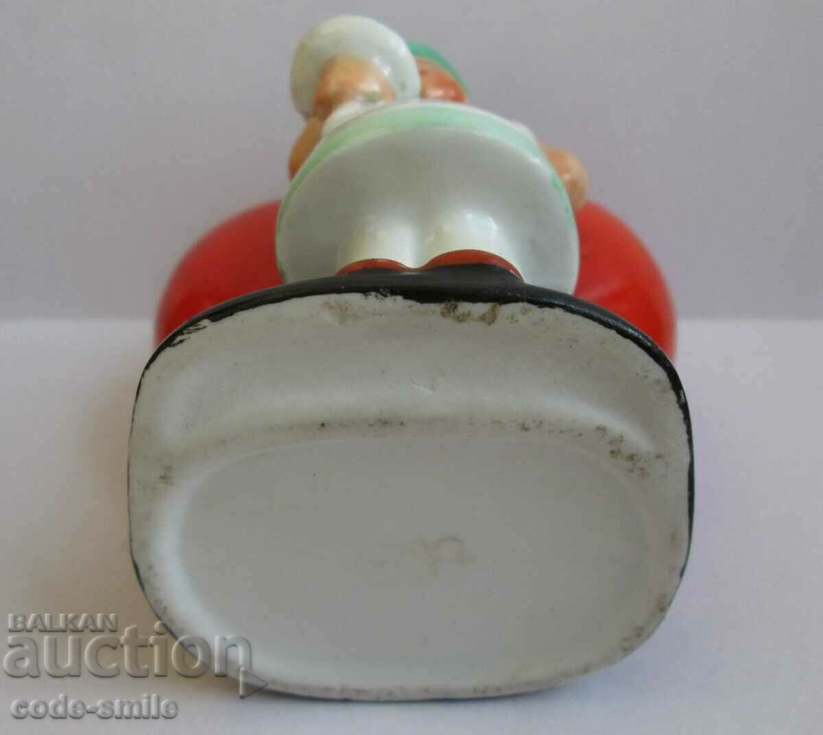 Auction Old German small statuette figure vase painted porcelain Auction Old German small statuette figure vase painted porcelain