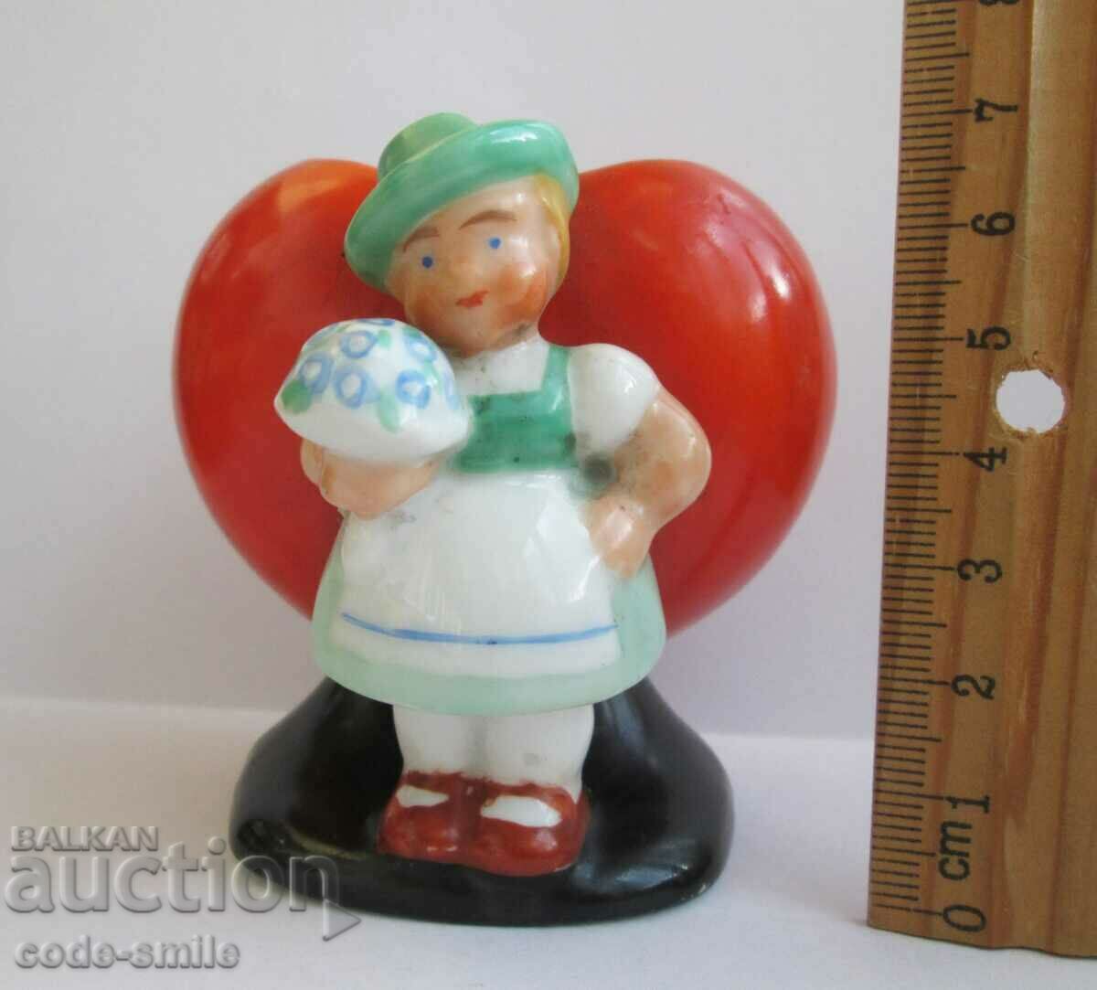 Old German small statuette figure vase painted porcelain - 5 Old German small statuette figure vase painted porcelain - 5