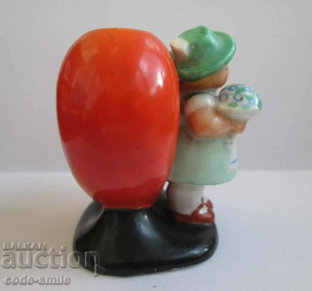 Old German small statuette figure vase painted porcelain - 6 Old German small statuette figure vase painted porcelain - 6