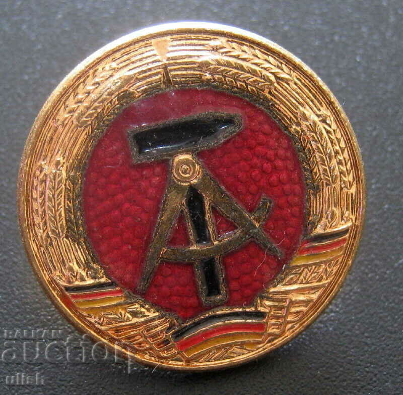 East Germany GDR Coat of Arms Logo Enamel Badge Pin