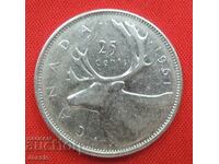 25 цента 1961 Канада